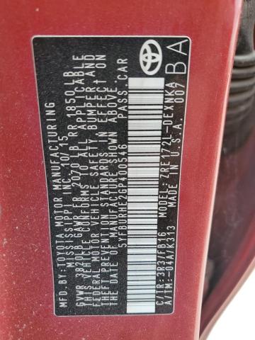 2016 TOYOTA COROLLA L - 5YFBURHE2GP400546