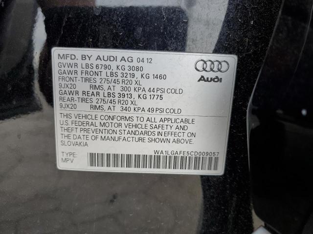 2012 Audi Q7 Premium Plus VIN: WA1LGAFE5CD009057 Lot: 54569354