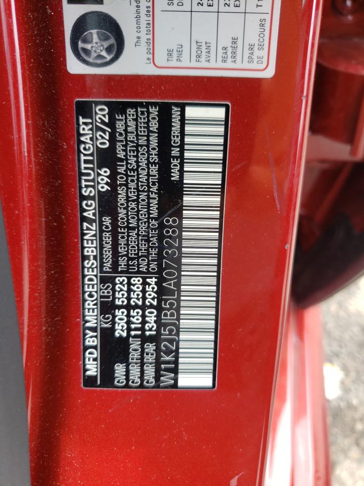 W1K2J5JB5LA073288 2020 Mercedes-Benz Cls 450