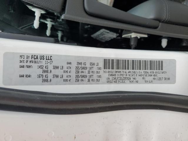 2018 Jeep Grand Cherokee Overland VIN: 1C4RJFCG5JC257624 Lot: 54439014