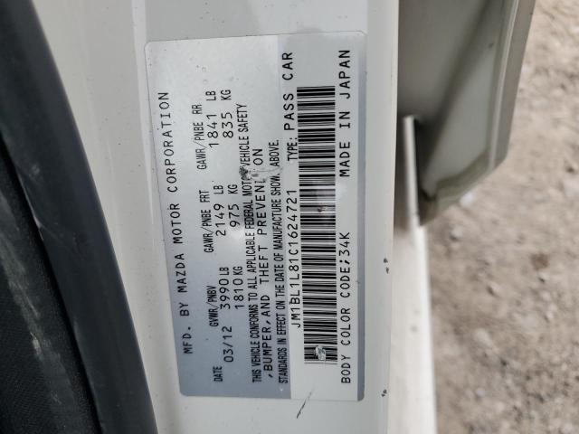 2012 Mazda 3 I VIN: JM1BL1L81C1624721 Lot: 53991344