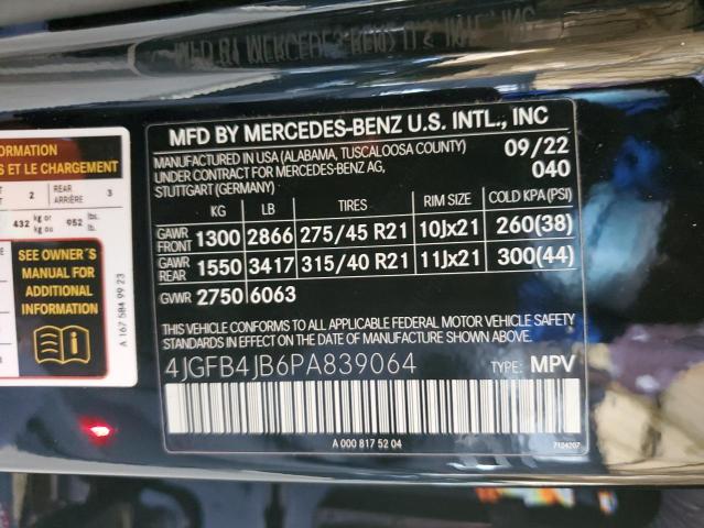 2023 Mercedes-Benz Gle 350 VIN: 4JGFB4JB6PA839064 Lot: 54950294