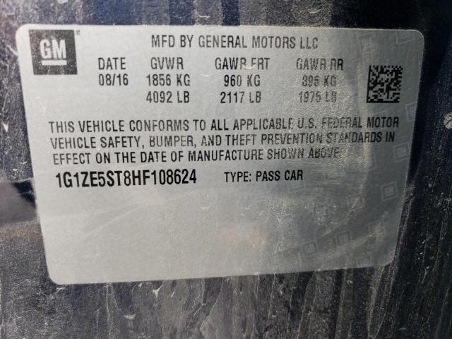 2017 CHEVROLET MALIBU LT - 1G1ZE5ST8HF108624
