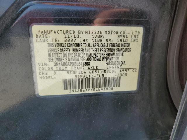 2011 Nissan Sentra 2.0 VIN: 3N1AB6APXBL641808 Lot: 54132524