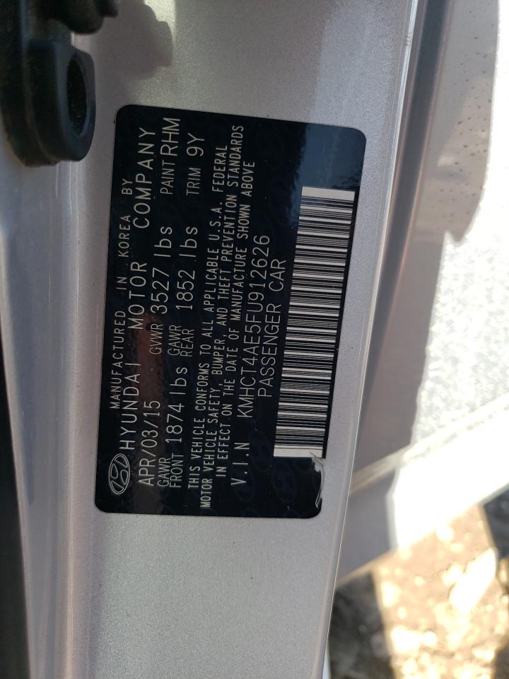 KMHCT4AE5FU912626 2015 Hyundai Accent Gls