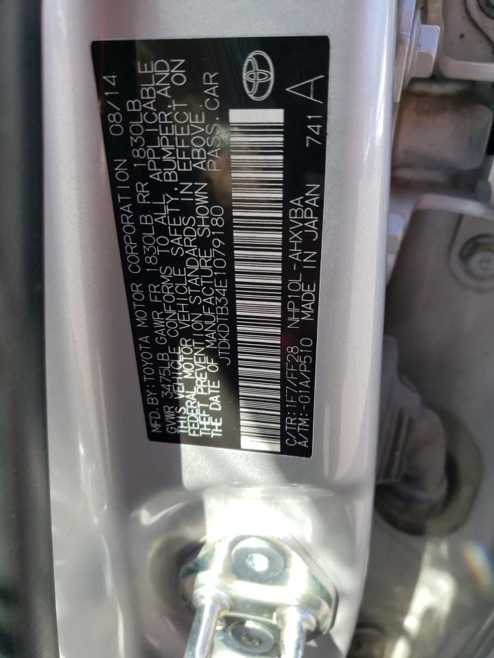 JTDKDTB34E1079180 2014 Toyota Prius C