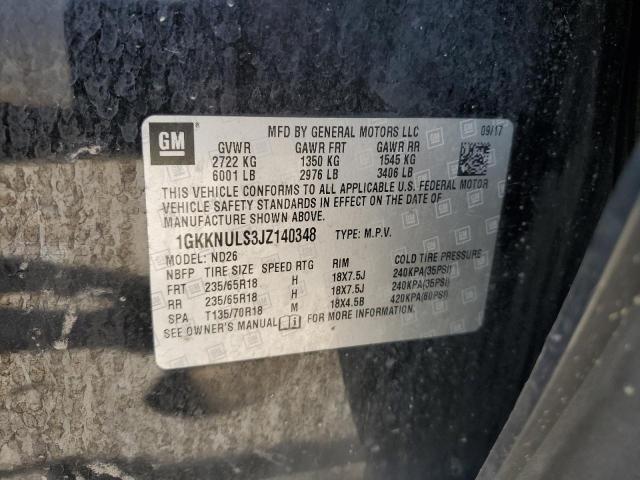 2018 GMC Acadia Slt-1 VIN: 1GKKNULS3JZ140348 Lot: 57222154
