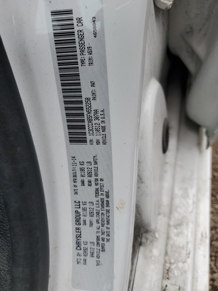 1C3CCCAB5FN552258 2015 Chrysler 200 Limited