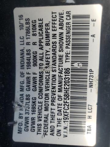 2017 HONDA CIVIC LX - 19XFC2F58HE203186