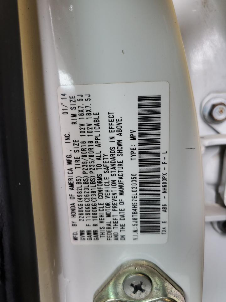 5J8TB4H57EL020350 2014 Acura Rdx Technology