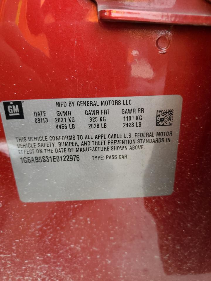 1G6AB5S31E0122976 2014 Cadillac Ats Luxury