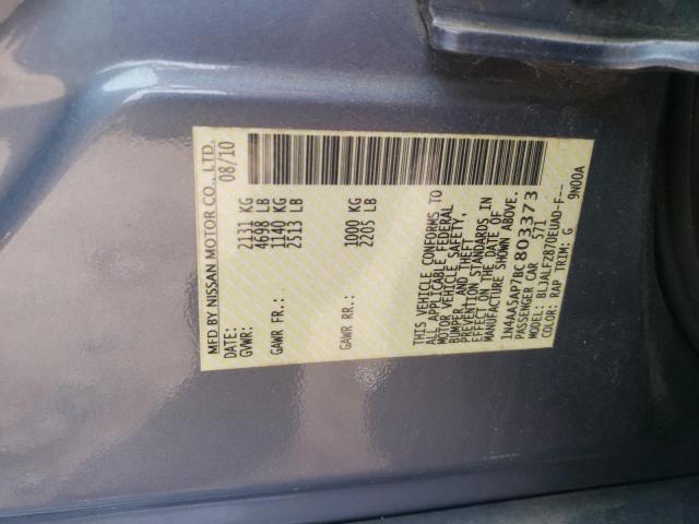 2011 Nissan Maxima S VIN: 1N4AA5AP7BC803373 Lot: 54298754