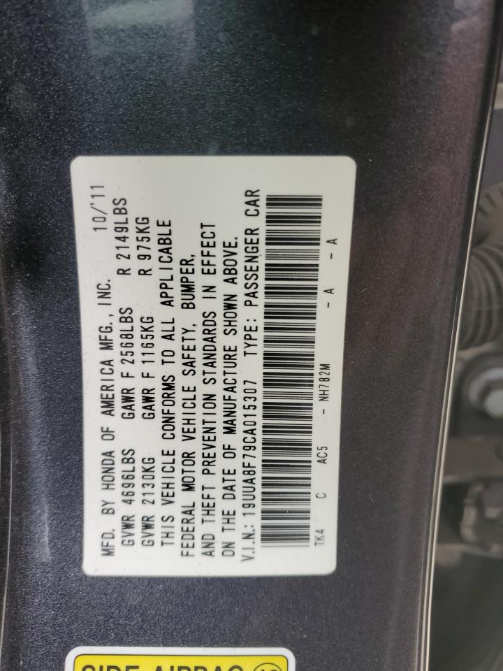 19UUA8F79CA015307 2012 Acura Tl