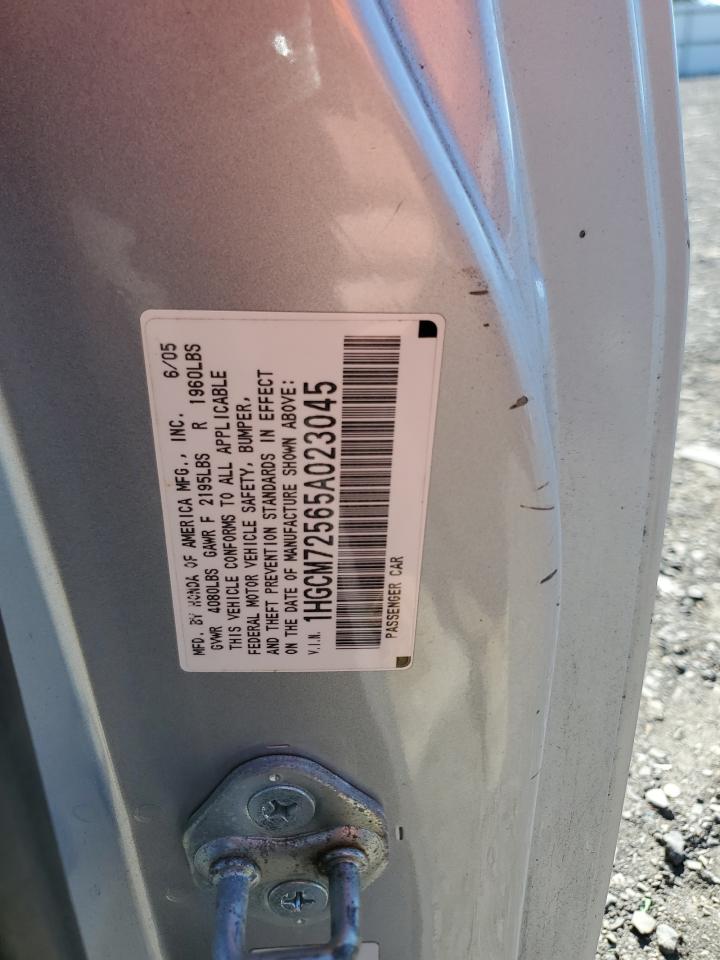 1HGCM72565A023045 2005 Honda Accord Lx