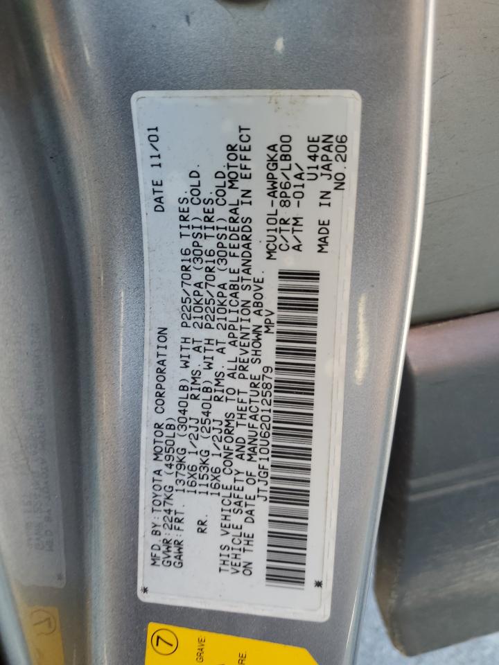 JTJGF10U620125879 2002 Lexus Rx 300