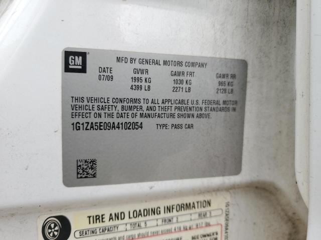 2010 Chevrolet Malibu Ls VIN: 1G1ZA5E09A4102054 Lot: 53452624