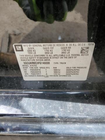 2015 CHEVROLET 1500 SILVE - 3GCUKREC3FG149008