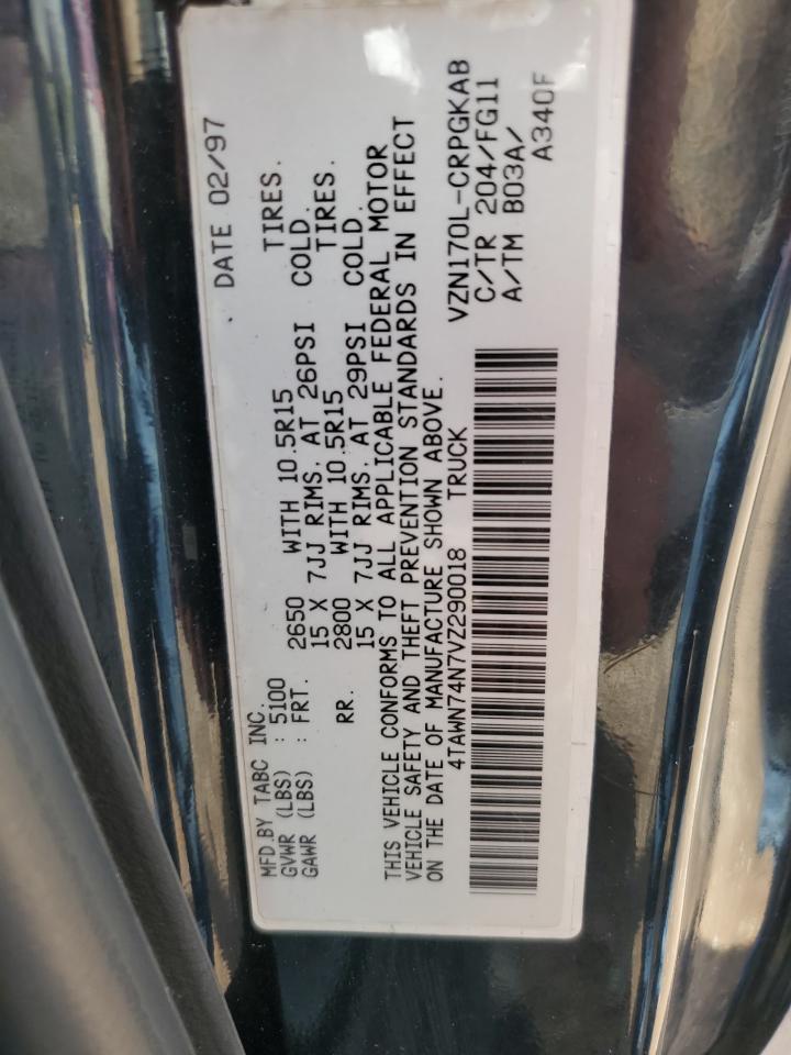 4TAWN74N7VZ290018 1997 Toyota Tacoma Xtracab Sr5