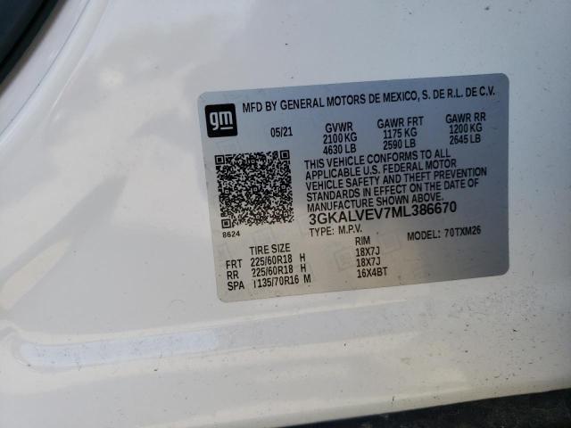 2021 GMC Terrain Slt VIN: 3GKALVEV7ML386670 Lot: 54966614