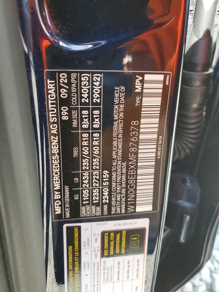 W1N0G8EBXMF876378 2021 Mercedes-Benz Glc 300 4Matic