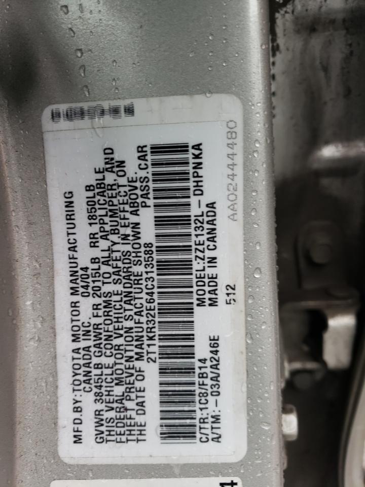 2T1KR32E64C313588 2004 Toyota Corolla Matrix Xr