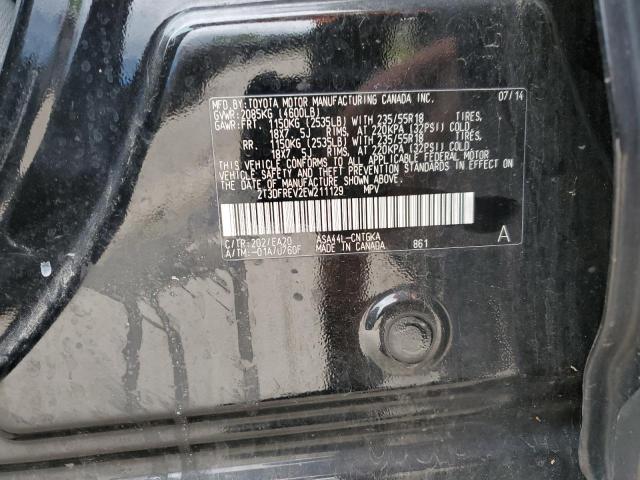 2014 Toyota Rav4 Limited VIN: 2T3DFREV2EW211129 Lot: 55860284