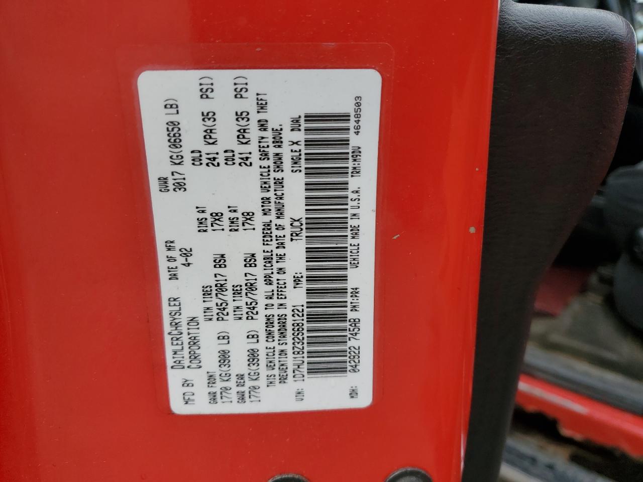 1D7HU18Z32S681221 2002 Dodge Ram 1500