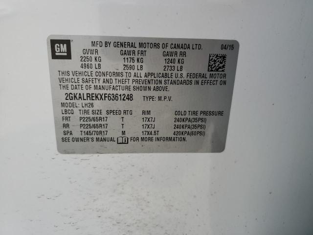 2015 GMC TERRAIN SL - 2GKALREKXF6361248