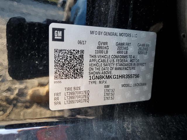 2017 CHEVROLET SUBURBAN K - 1GN8KMKG1HR355756