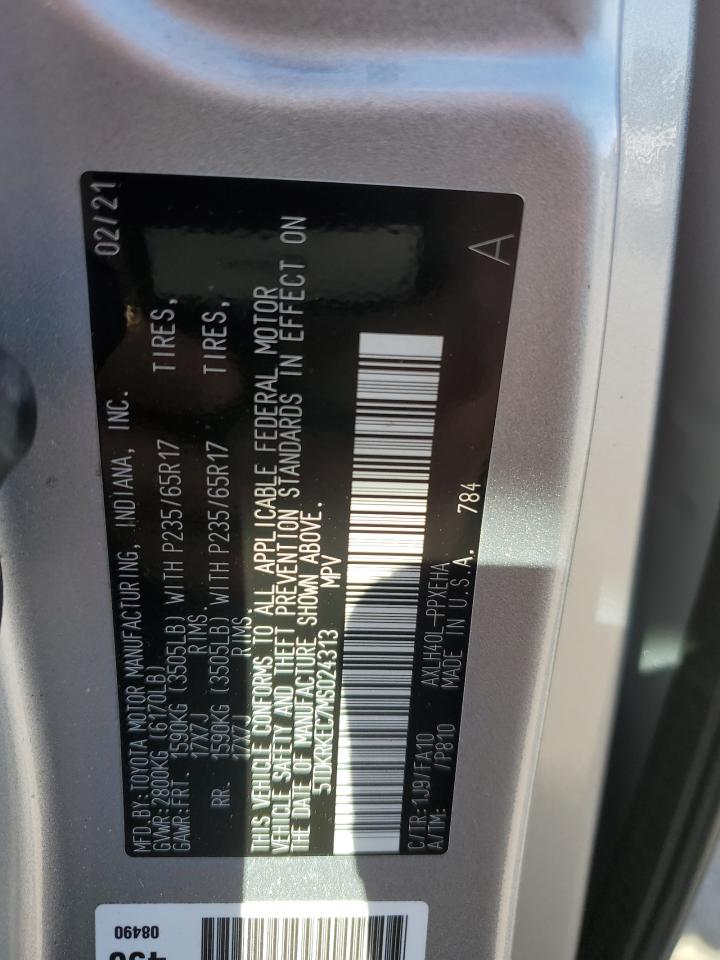 5TDKRKEC7MS024313 2021 Toyota Sienna Le