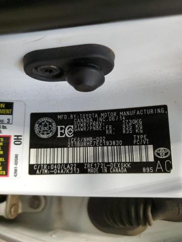 2014 Toyota Corolla L VIN: 2T1BURHE7EC193830 Lot: 55173414