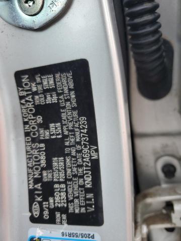 2012 Kia Soul + VIN: KNDJT2A69C7374239 Lot: 56798894