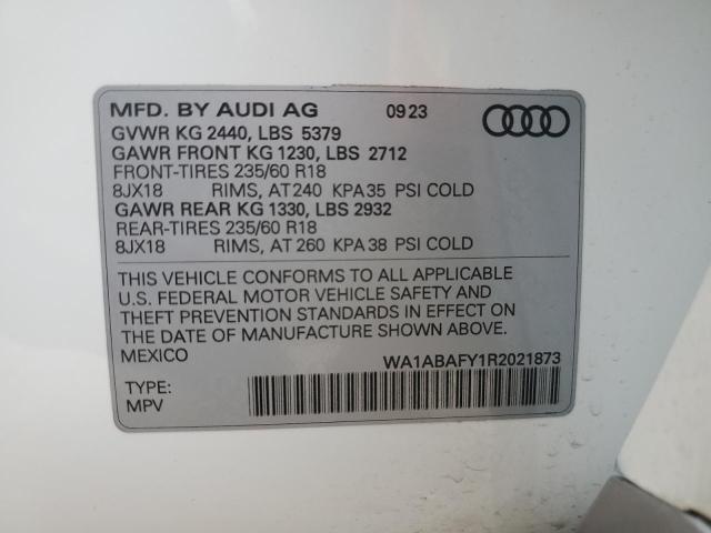 2024 Audi Q5 Premium 40 VIN: WA1ABAFY1R2021873 Lot: 53997384