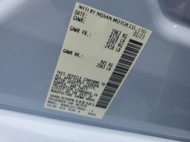 2023 NISSAN ALTIMA SR - 1N4BL4CV6PN348385