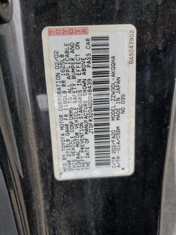 2002 Toyota Mr2 Spyder VIN: JTDFR320420048439 Lot: 54735154