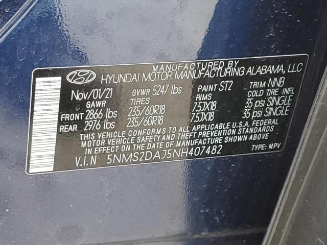 2022 HYUNDAI SANTA FE S - 5NMS2DAJ5NH407482