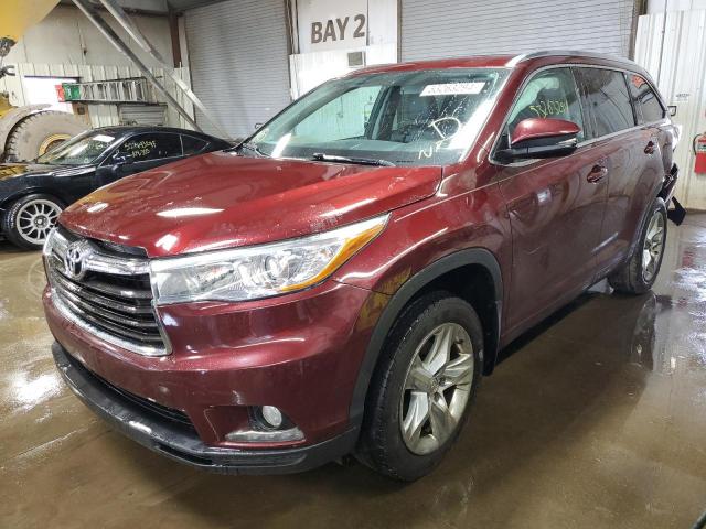 VIN 5TDDKRFH9ES036593 2014 Toyota Highlander, Limited no.1