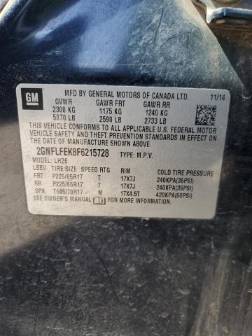 2015 CHEVROLET EQUINOX LT - 2GNFLFEK8F6215728