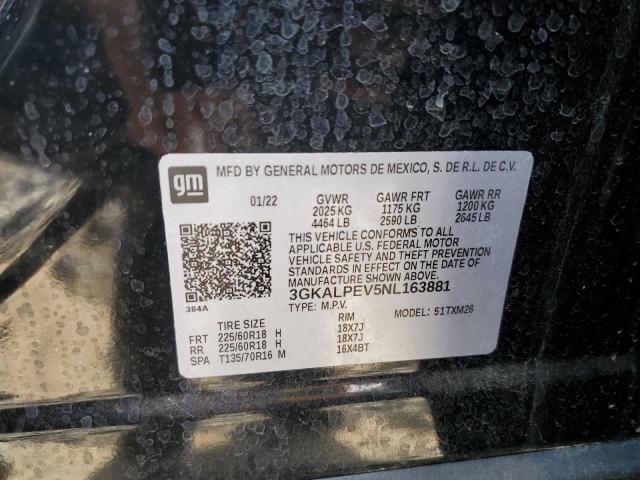 2022 GMC Terrain Slt VIN: 3GKALPEV5NL163881 Lot: 57241864