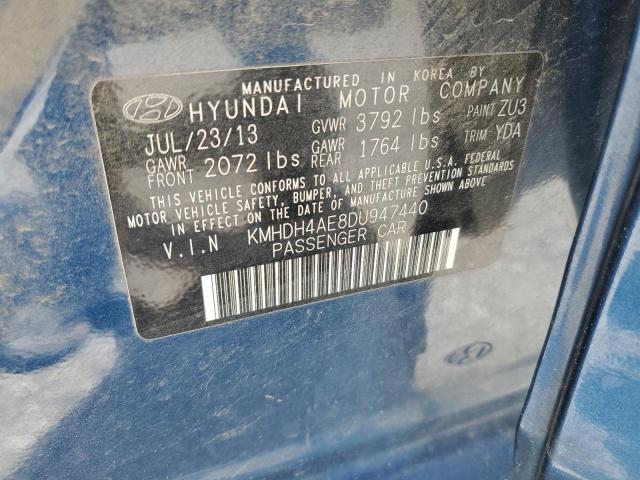 2013 Hyundai Elantra Gls VIN: KMHDH4AE8DU947440 Lot: 53964454