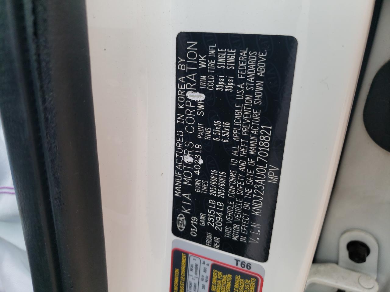 KNDJ23AU0L7018821 2020 Kia Soul Lx