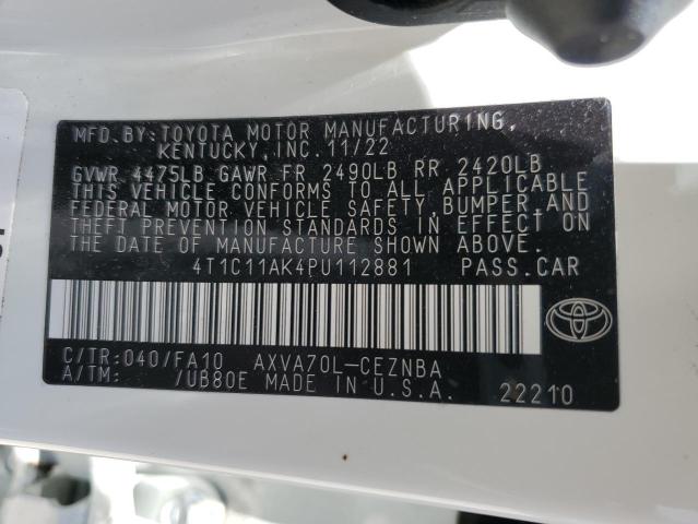 2023 TOYOTA CAMRY LE - 4T1C11AK4PU112881