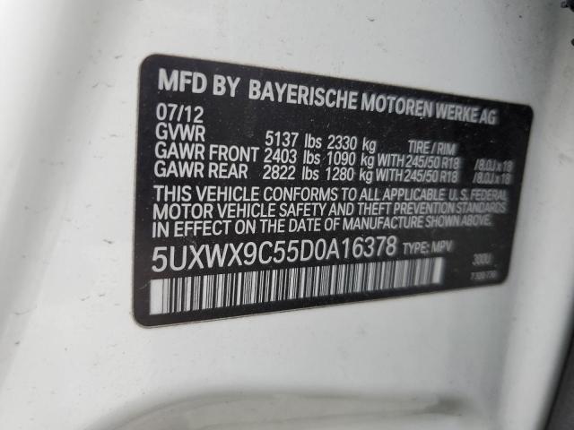 2013 BMW X3 xDrive28I VIN: 5UXWX9C55D0A16378 Lot: 53461924