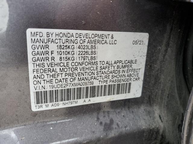 19UDE2F7XMA009759 Acura ILX PREMIU 12