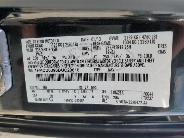 2013 Ford Escape Titanium VIN: 1FMCU0J96DUC20610 Lot: 53709974