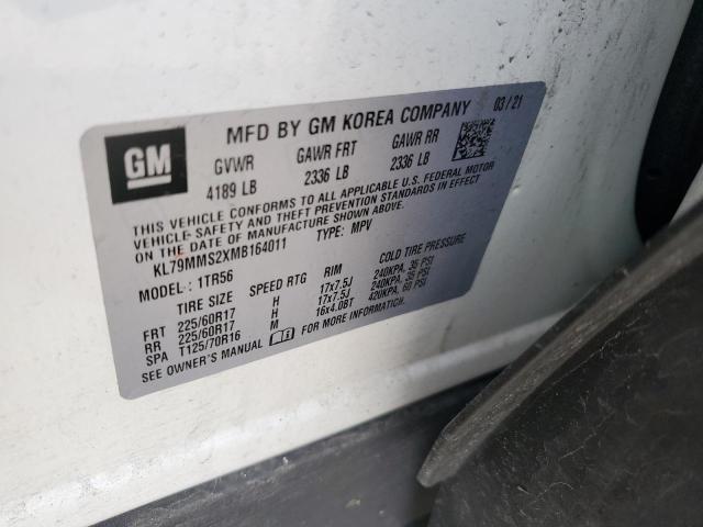 2021 Chevrolet Trailblazer Ls VIN: KL79MMS2XMB164011 Lot: 55195234