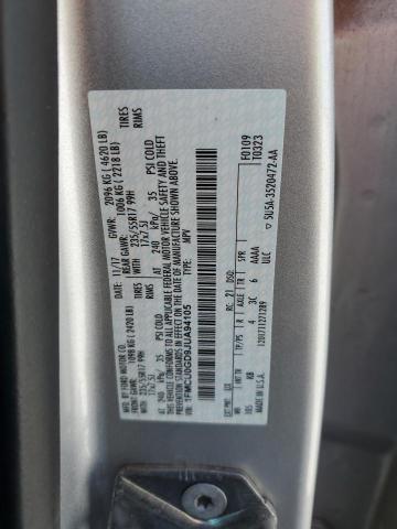 2018 Ford Escape Se VIN: 1FMCU0GD9JUA94105 Lot: 54926284