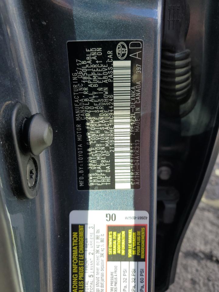 2T1BURHE1HC944246 2017 Toyota Corolla L