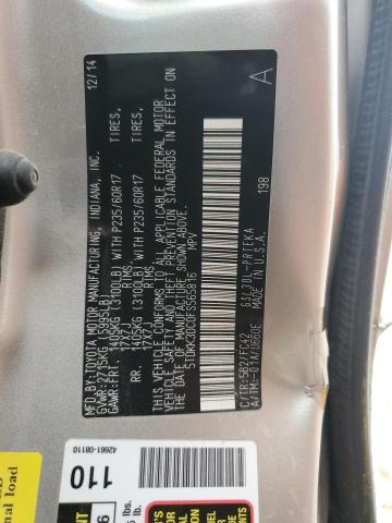 5TDKK3DC0FS565816 2015 Toyota Sienna Le