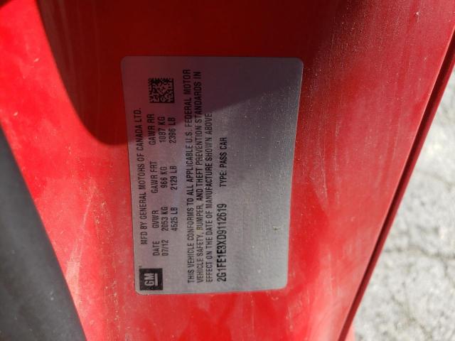 2013 Chevrolet Camaro Ls VIN: 2G1FE1E3XD9112619 Lot: 58242624